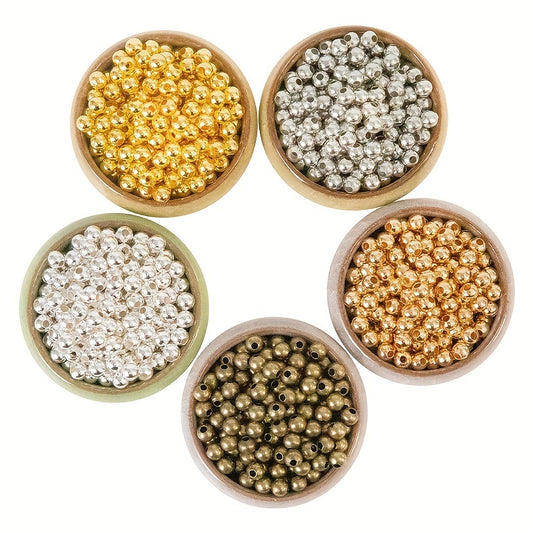 Perforated Iron Beads Round Beads Tube Position Beads DIY Jewelry