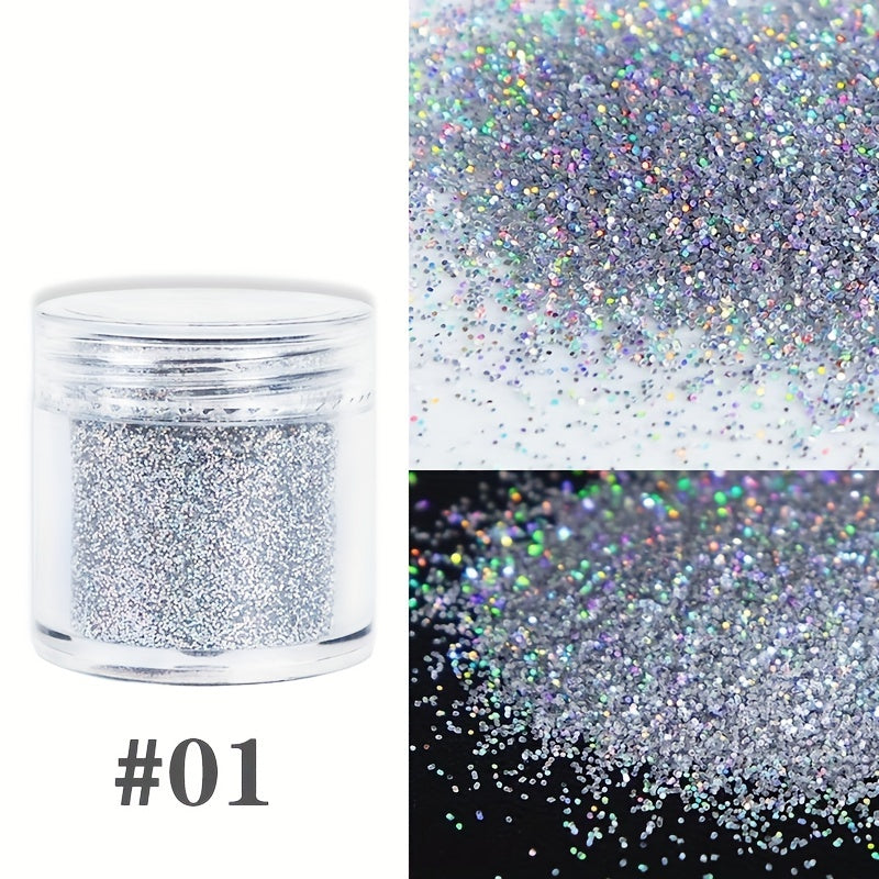 10ML Bottled Laser Face Body Glitter Powder Multi Glitter Halloween Makeup