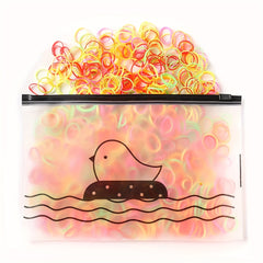 1000 2000pcs Mini Nylon Colorful Hair Ties Elastic Hair Accessories Set