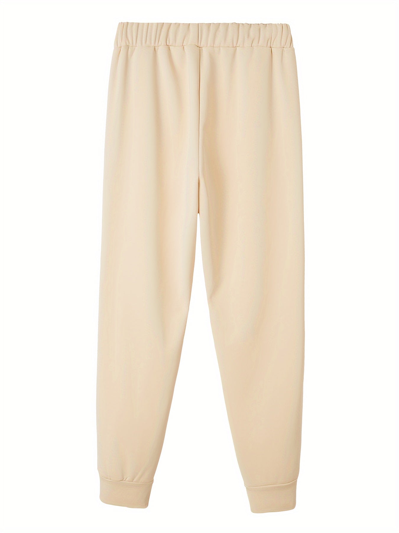 Women's Heart Print Fleece Sporty Pants Plus Size