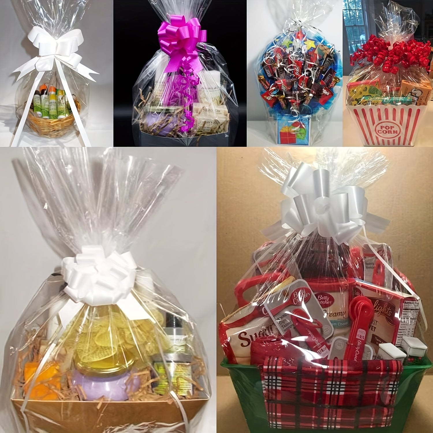 Clear Cellophane Wrap Roll 39 X 30 48meter Thick Cellophane Gift Basket Treats