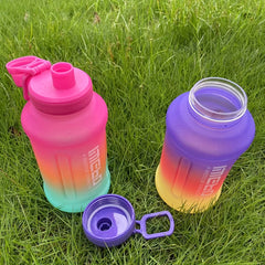Large 40oz Gradient Water Bottle Portable Travel Cup