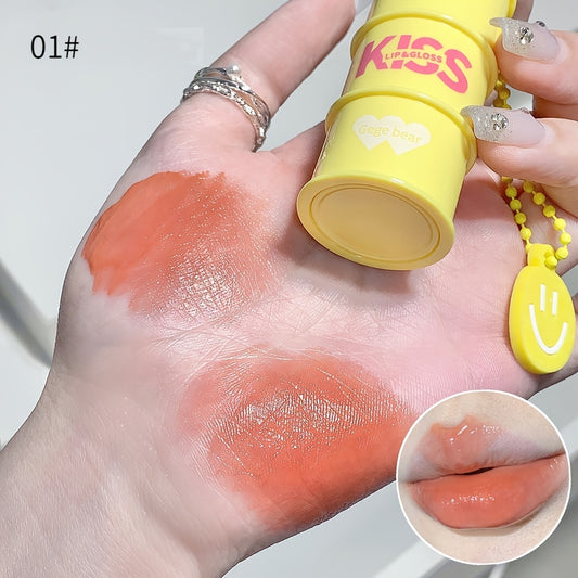 Bucket Shape Lip Glaze Water Gloss Mirror Glass Lip Gloss