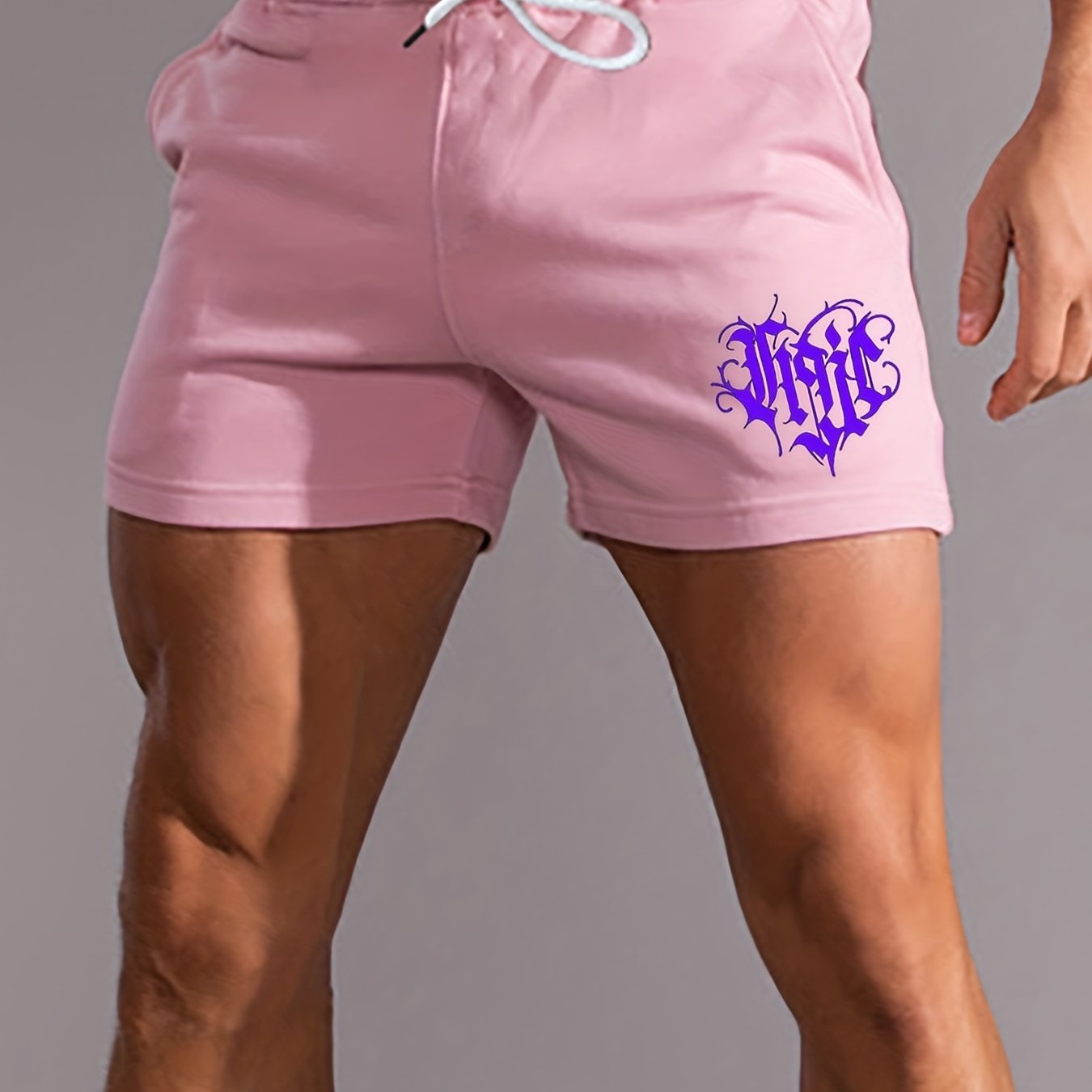 Men's Streetwear Graphic Print Drawstring Short Pants