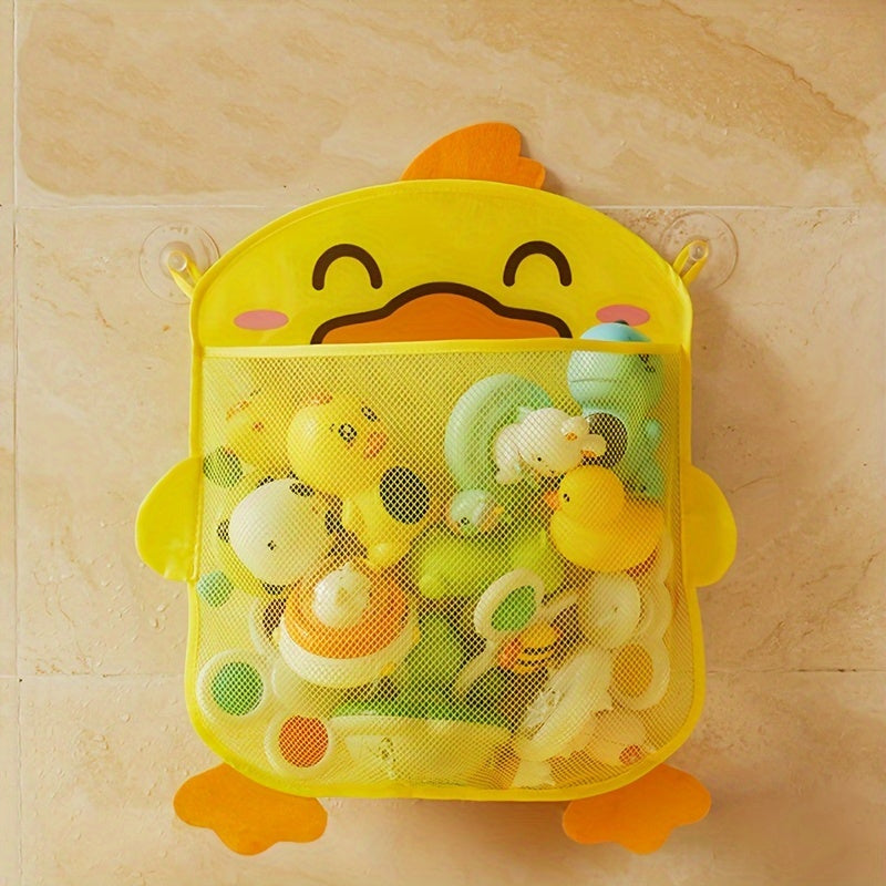 Water Play Toy Storage Bag Suction Cup Wall Organizer