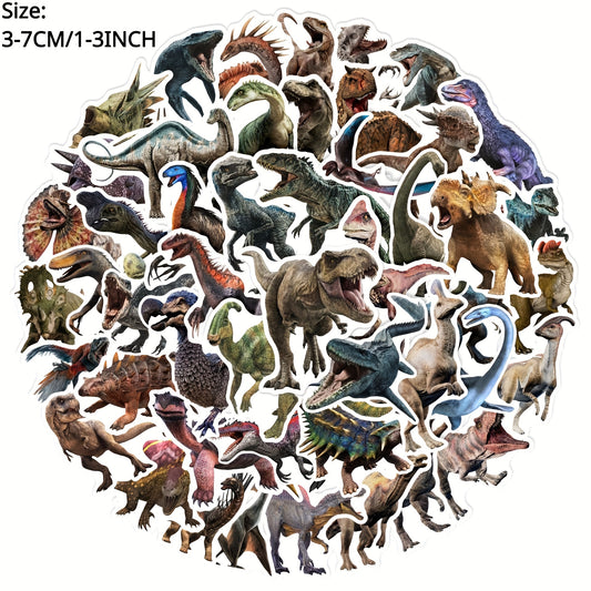 50pcs Dinosaur Series Phone Case Graffiti Stickers Waterproof DIY Stickers