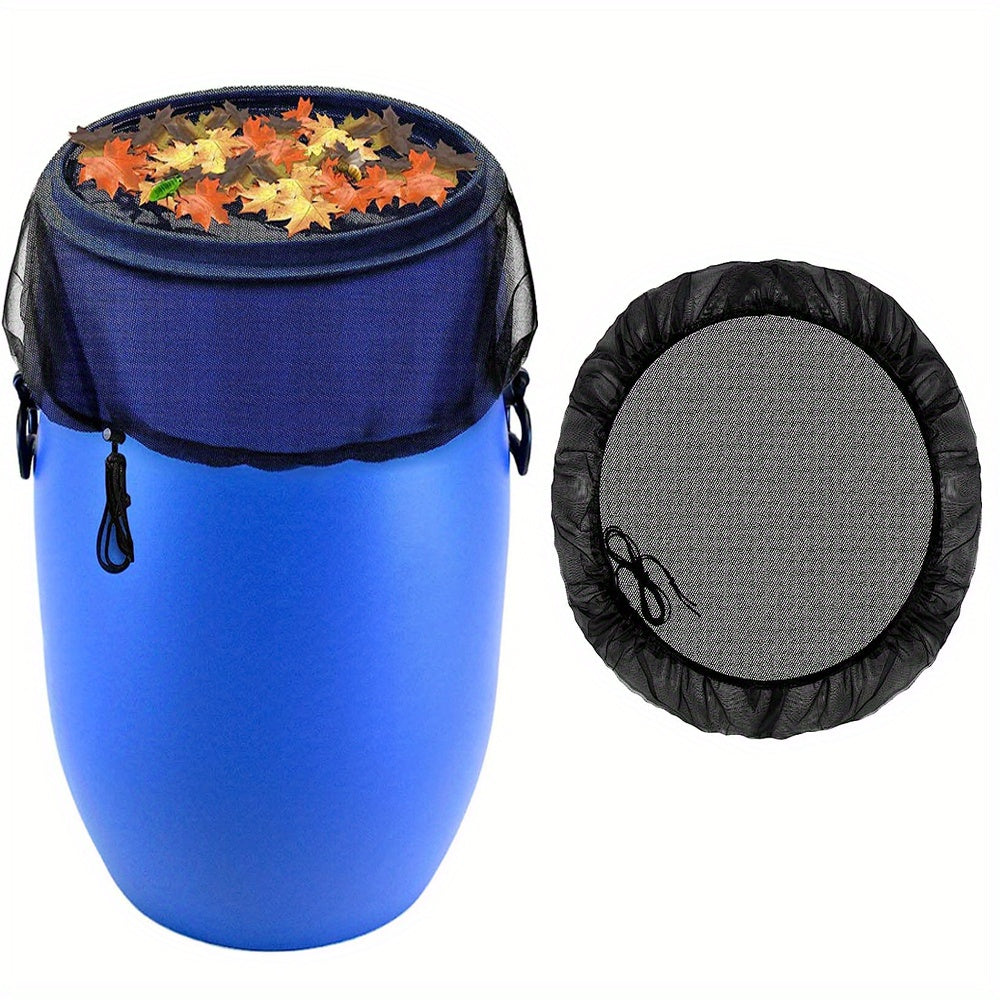 Rain Bucket Mesh Cover Water Bucket Net with Adjustable Drawstring Filter Mesh