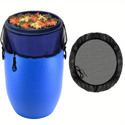 Rain Bucket Mesh Cover Water Bucket Net with Adjustable Drawstring Filter Mesh