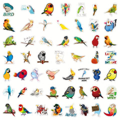 100pcs Parrot Cartoon Graffiti Stickers Waterproof DIY Toy