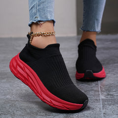 Stylish Chunky Sneakers for Women - Slip on Casual Walking Shoes