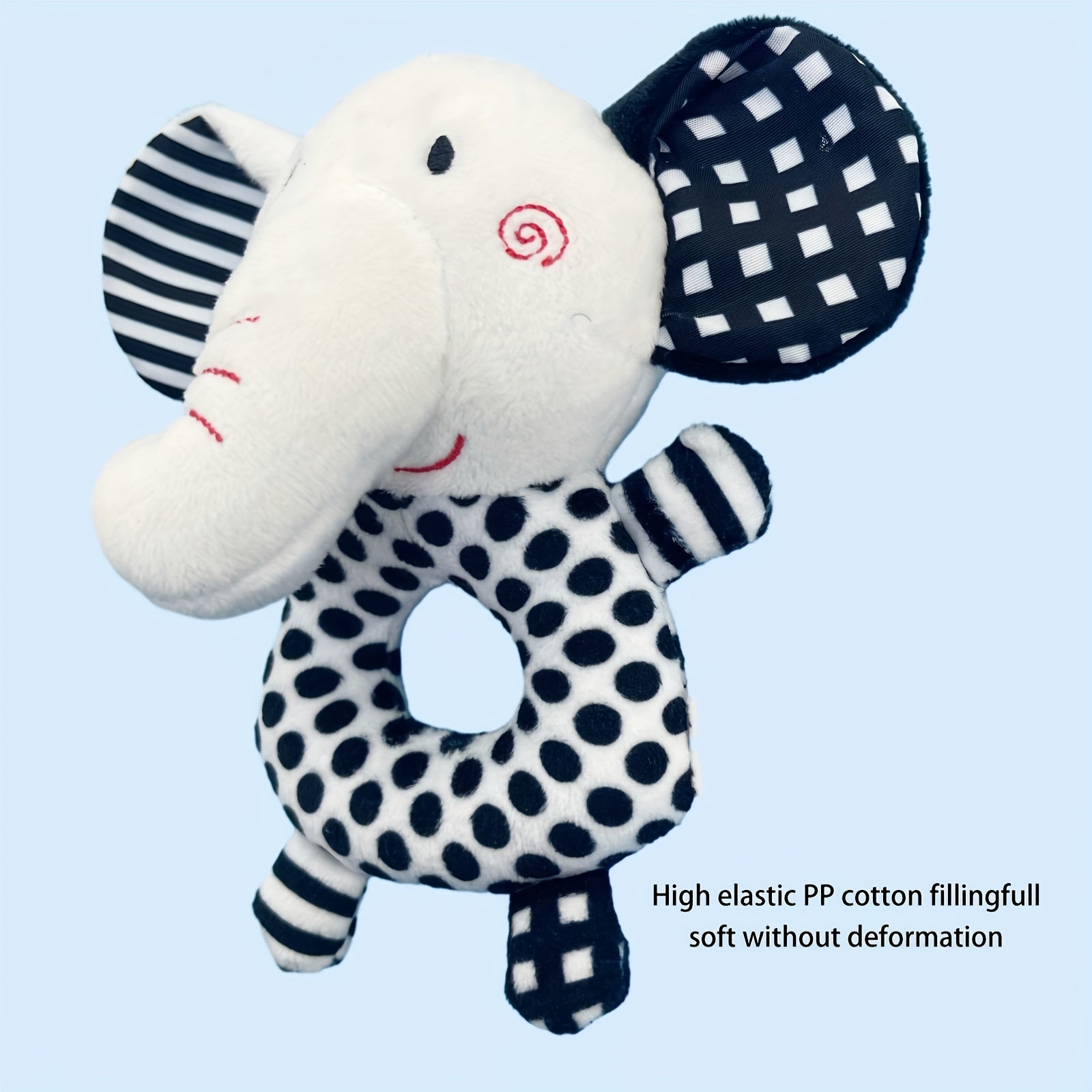 Newborn Hand Rattle Baby Toy Ringing Bell 0-1 Years Fox Elephant