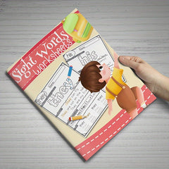 Sight Words Worksheets Fry 1-100 High Frequency Words Fun Learning 50 Pages