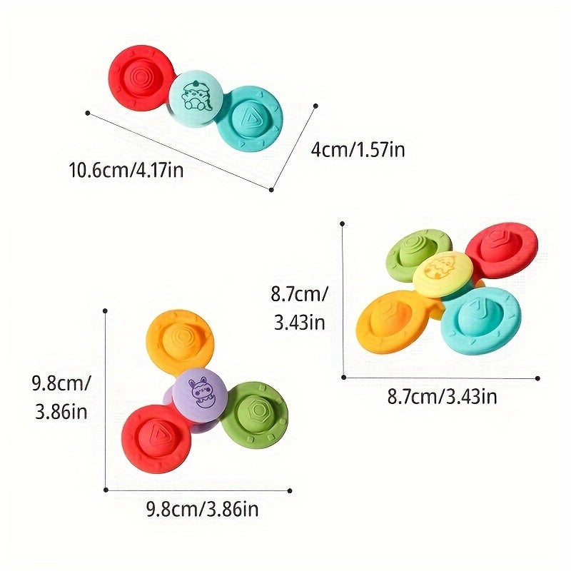Cartoon Animal Silicone Spinner Toy - Educational Learning Tool