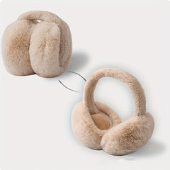Polyester Knit Earmuffs Warm Ear Warmers Cold Protection