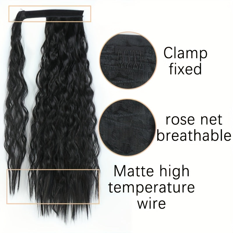 Kinky Curly Ponytail Extensions Synthetic Hair Piece