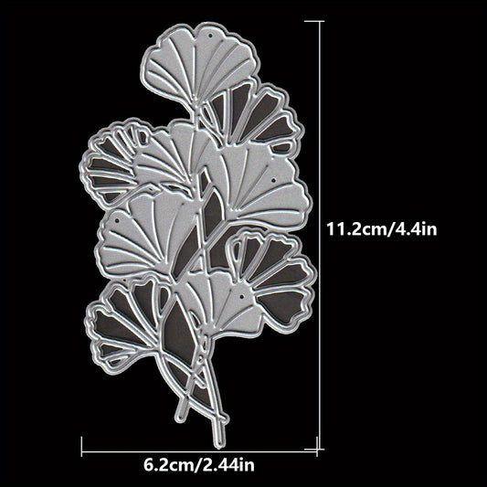Ginkgo Biloba Flowers Metal Cutting Dies for Scrapbooking