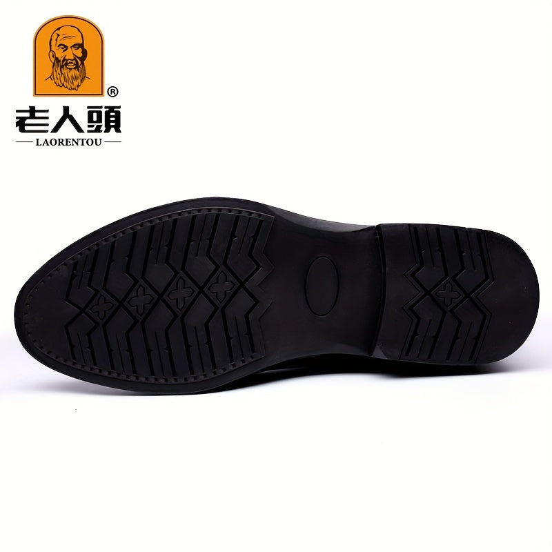 Men's Low Heel Ankle Boots Lace up Boots Casual Walking Shoes