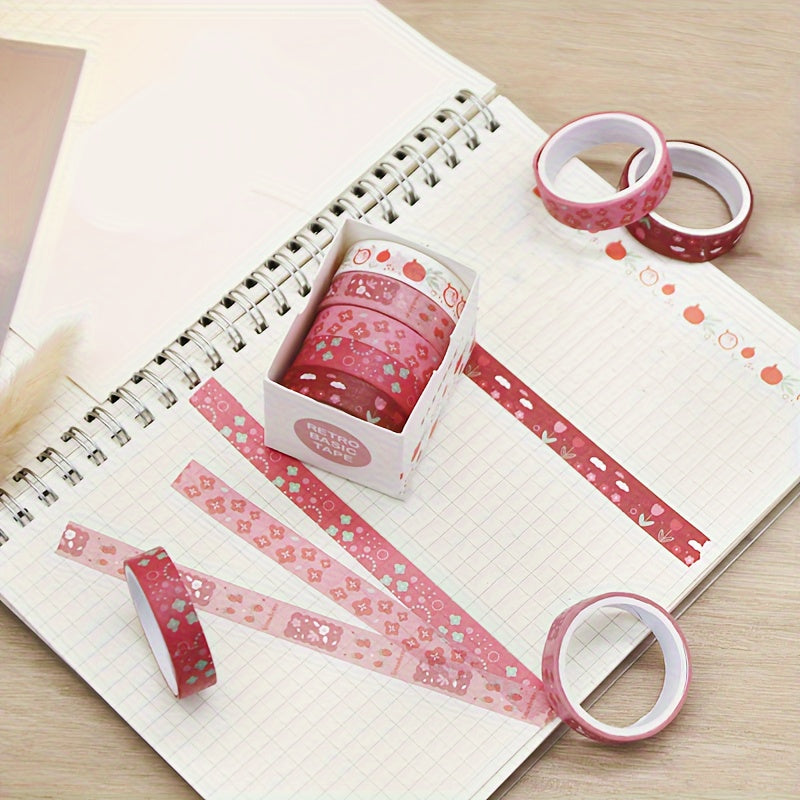 10 Rolls Basic Mori Watercolor Washi Tape Set