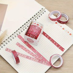 10 Rolls Basic Mori Watercolor Washi Tape Set