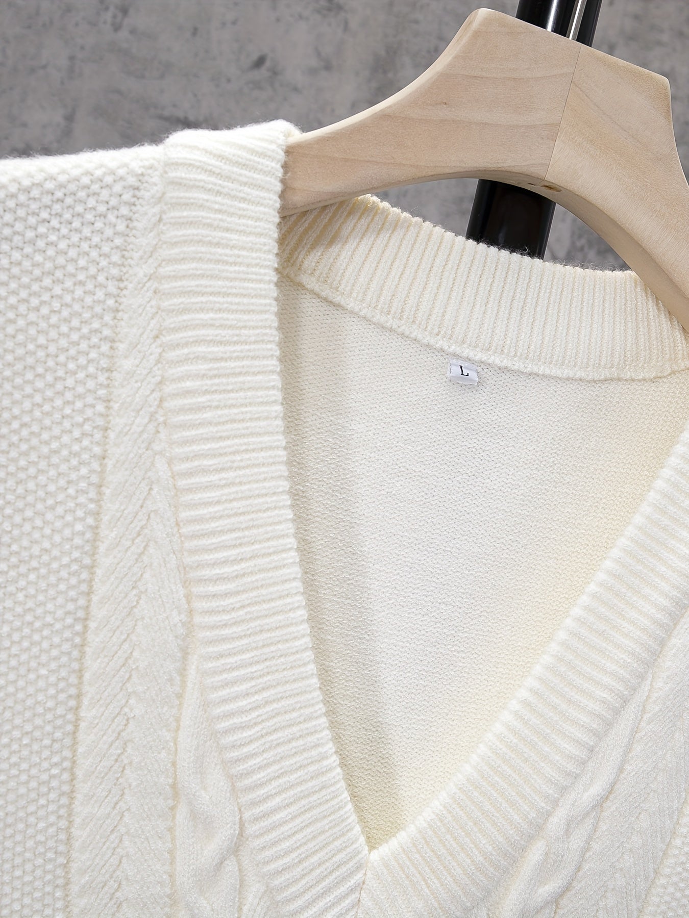 Men's V Neck Sleeveless Knitted Vest