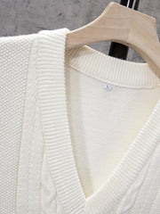 Men's V Neck Sleeveless Knitted Vest
