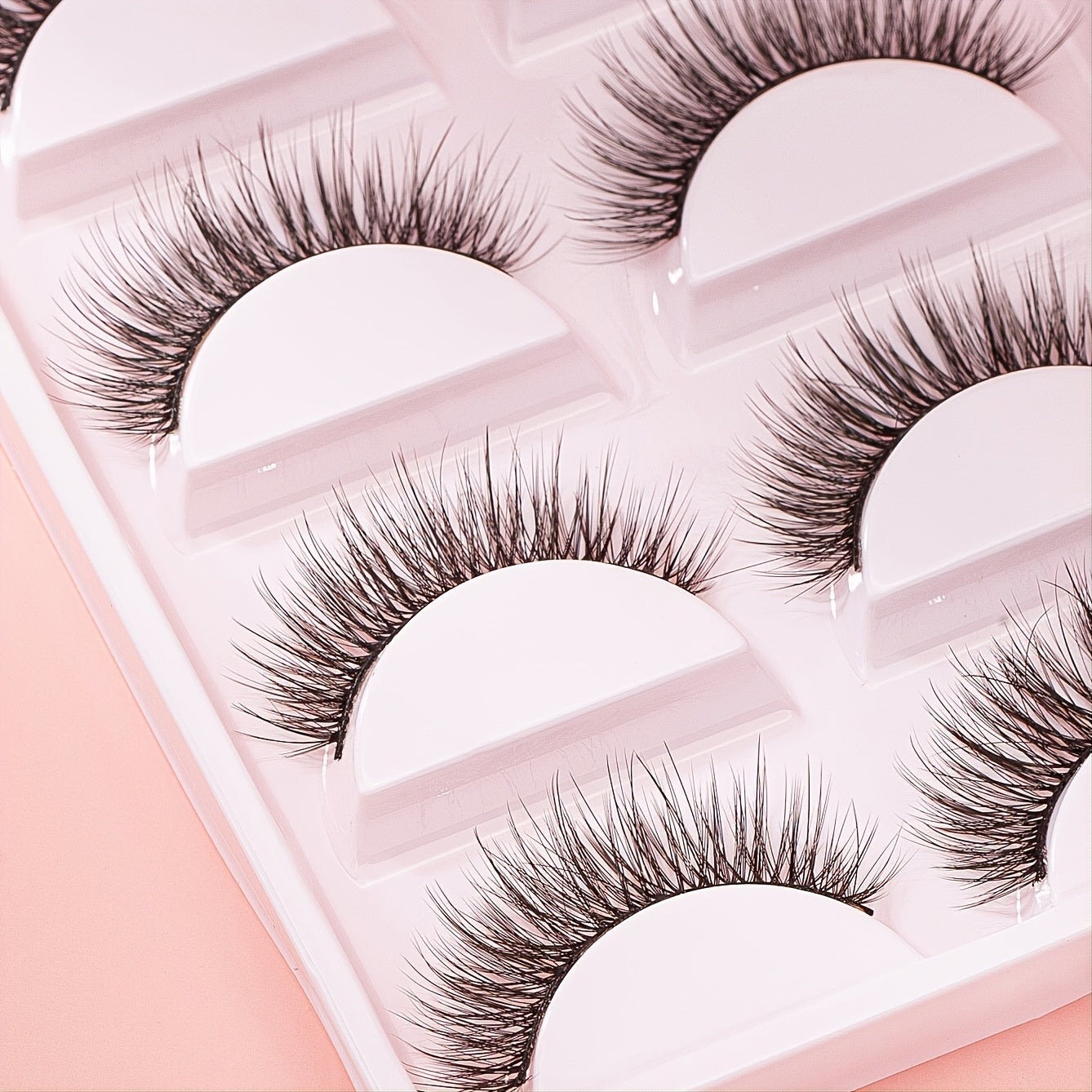 5 Pairs Fluffy 3D Mink False Eyelashes for Makeup