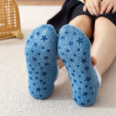 Pompom Decor Plush Socks Soft & Cozy Low Cut Ankle Socks