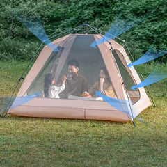 Quick Opening Tunnel Tent Rainproof Windproof Outdoor Camping