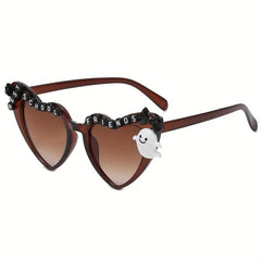Y2K Heart Sunglasses Ghost & Flower Cosplay UV400