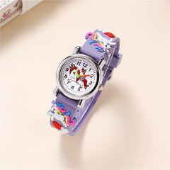 Cartoon Unicorn Silicone Watch Decorative Accessories Gift For Girls