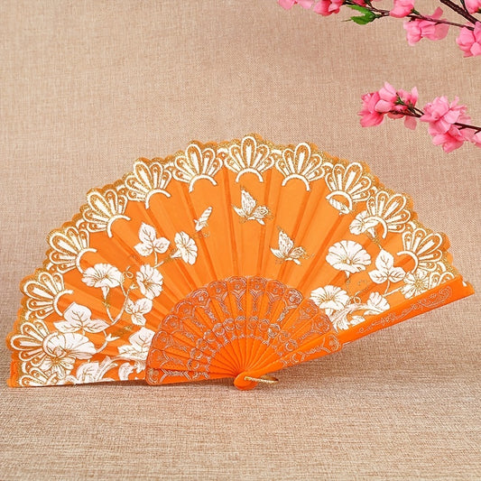 Chinese Style Fan Dance Plastic Gift Traditional Vintage Fan Decoration