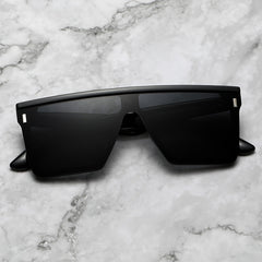 Men's Oversized Flat Frame Square Sunglasses