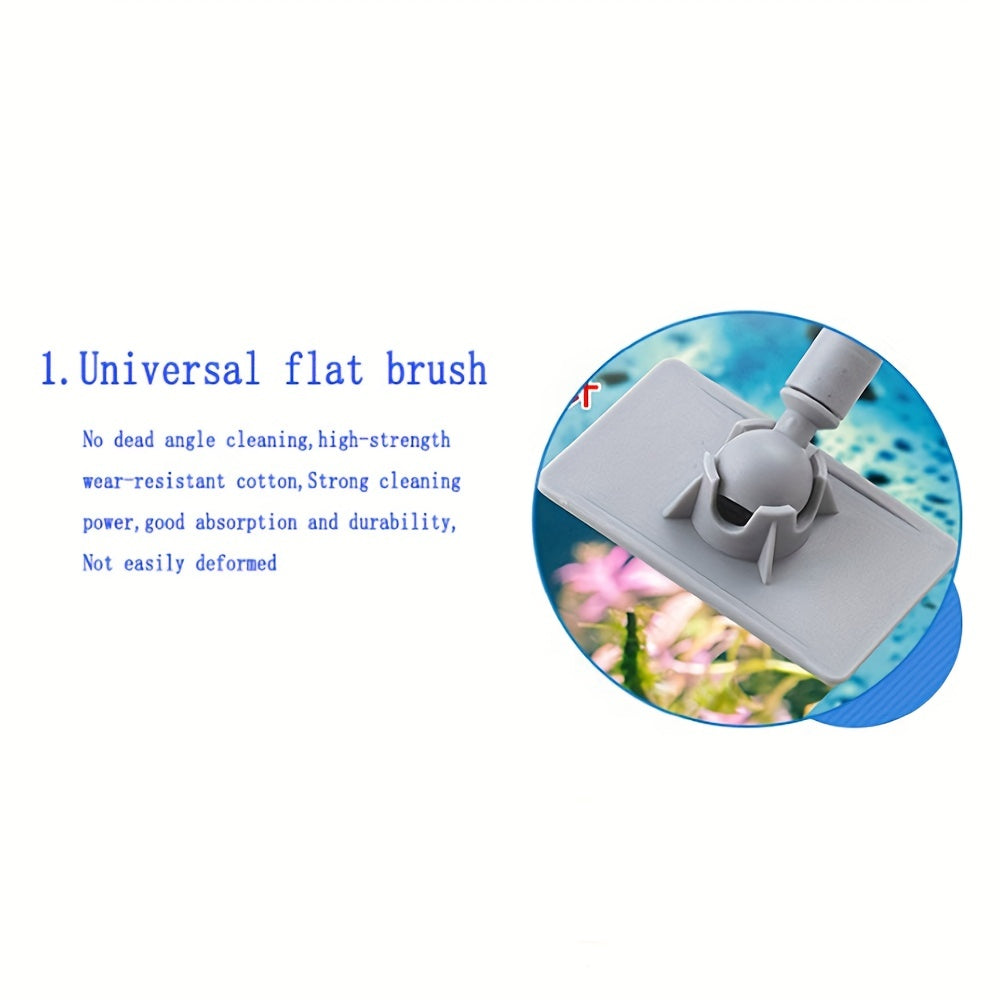 Fish Tank Glass Cleaning Brush Aquarium Tools Algae Scraping Long Handle