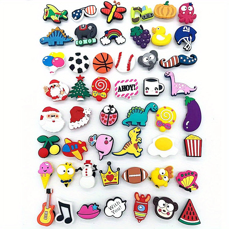 Cartoon Drip Plastic Shoe Buckles 50pcs Pack Shoe Decorations