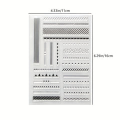 Long Lace DIY Decorative Cartoon Stamp Painting Template For DIY Craft
