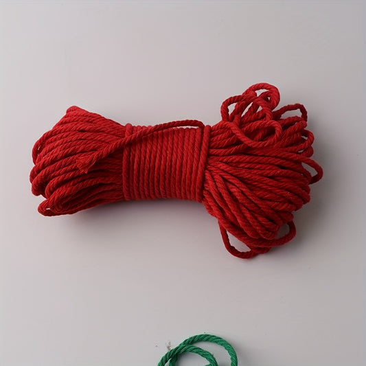 3pc Macrame Cord Christmas Decor Cotton Threads DIY Christmas Tree Ornaments