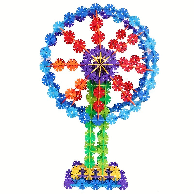 Snowflake Building Blocks Toy Kids Educational Accessories Random