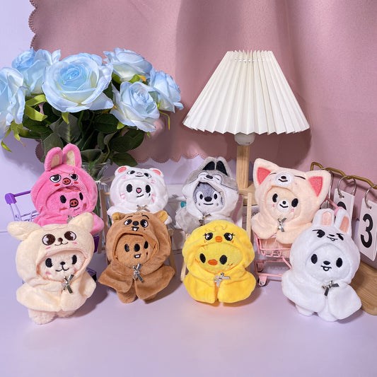 K POP Style Plush Doll with Detachable Cape Soft Plush Animal Costume