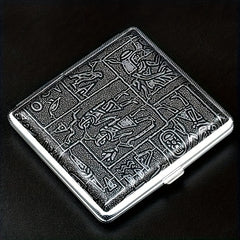 Portable Leather Cigarette Box 20pcs Snap Button Cigarette Storage Box