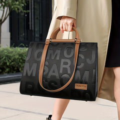 Classic Embossed Tote Bag Colorblock Shoulder Satchel Bag