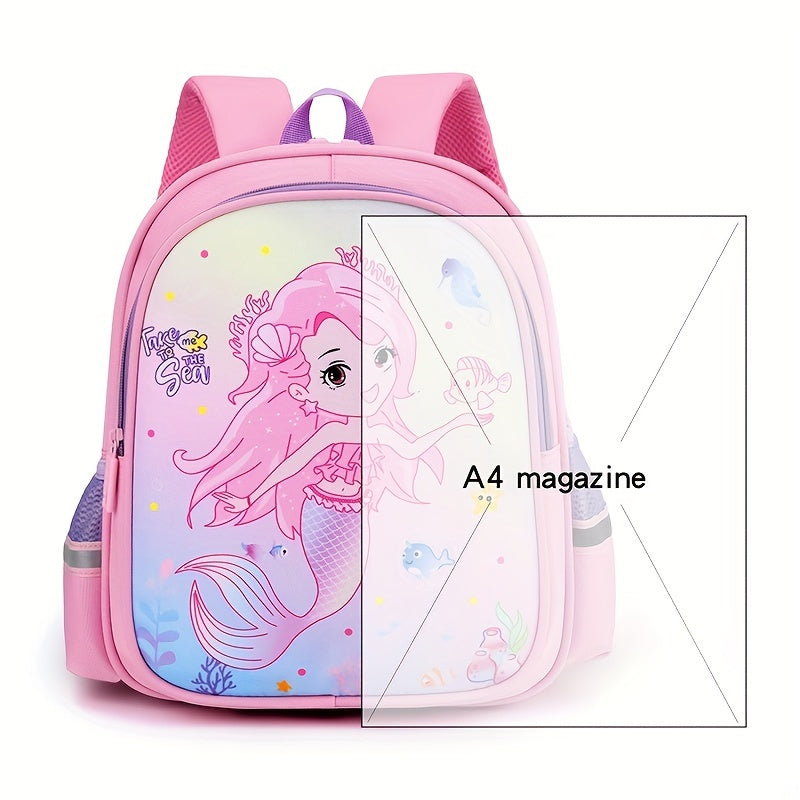 Kids Cartoon Mermaid Unicorn Backpack Lightweight Schoolbag