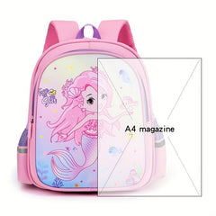 Kids Cartoon Mermaid Unicorn Backpack Lightweight Schoolbag
