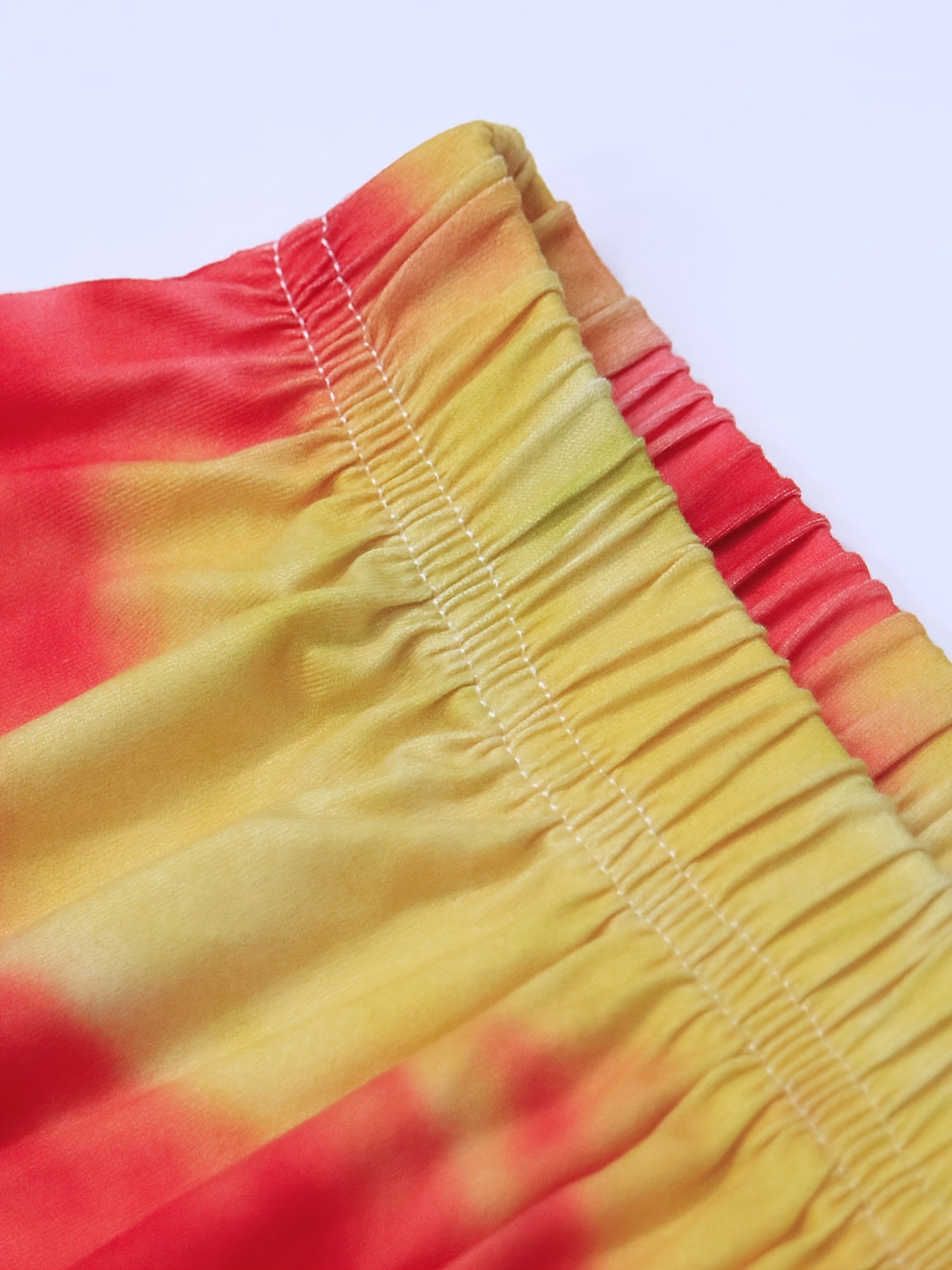  Tie Dye Print High Rise Shorts Women's Plus Slight Stretch Loose Fit
