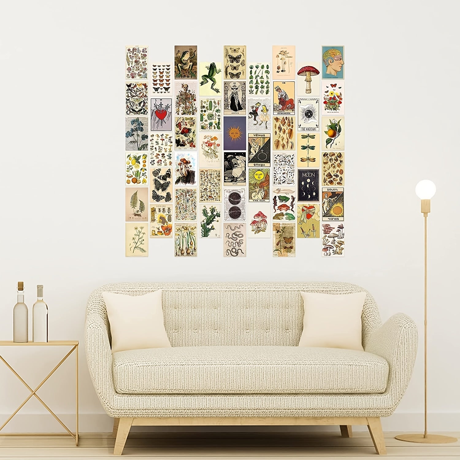 50pcs Retro Wall Collage Kit Small Posters Photo Collection Bedroom Decor
