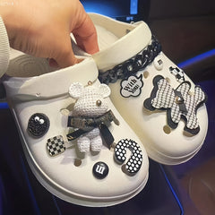 Bear Series Shoe Charms For Clogs - DIY Garden Shoe Decoration