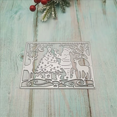 1pc Santa Claus Border Cover Cutting Mold For DIY Scrapbooking