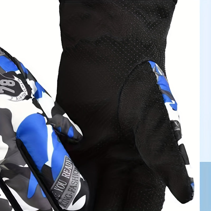 Winter Camouflage Windproof Gloves for Skiing Cycling