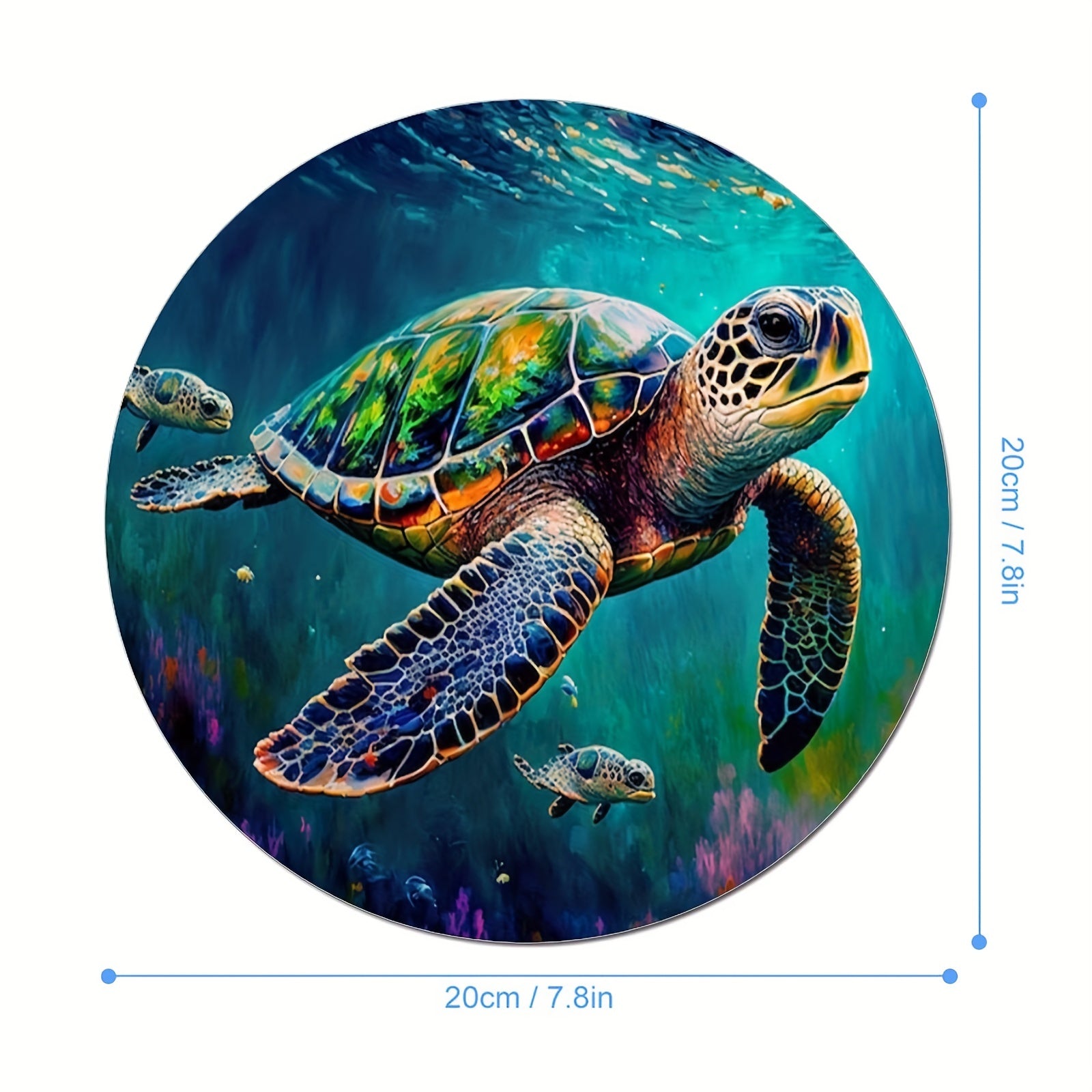 Sea Turtle Gaming Mouse Pad for Women and Girls