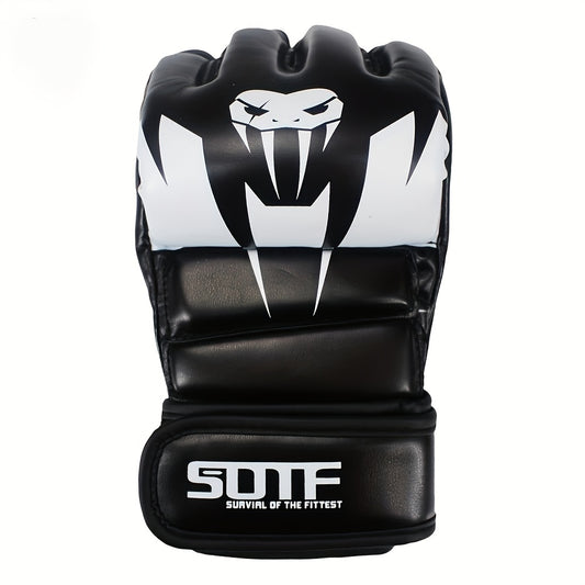 Adult Half Finger MMA Gloves for Combat Training and Sanda Fighting