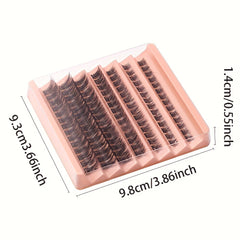 7 Rows C Curl Cluster Eyelashes Wispy Cross Lash Extensions